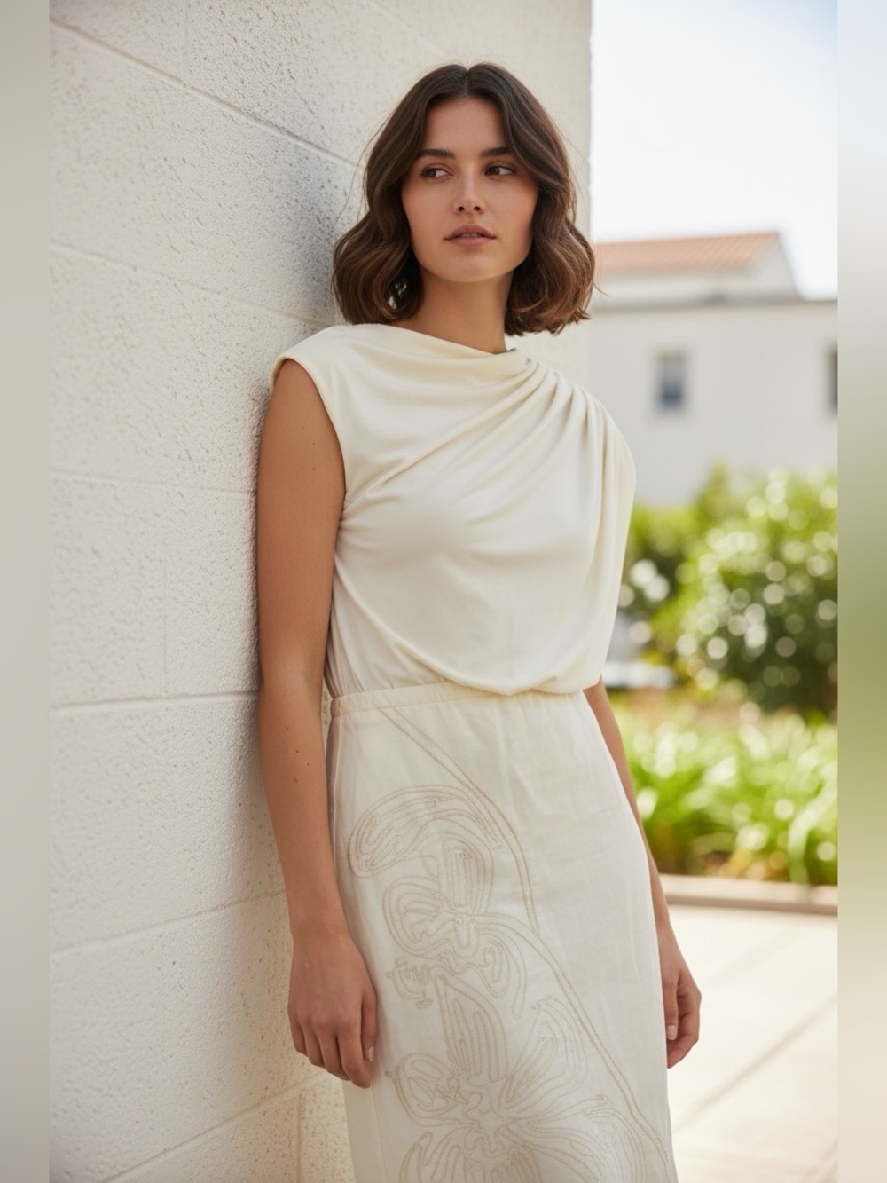 Padova Linen Maxi Dress hagnzhou natural Xs